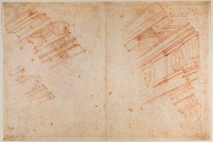 Roma anıtlarından çalışmalar by Michelangelo Buonarroti