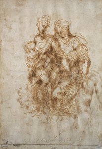 St. Anne çalışması, Leonardo Da Vinci'nin 'Anne'sinden sonra, 1502 dolayları by Michelangelo Buonarroti