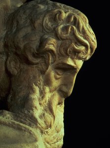 Zafer Dehası, Michelangelo Buonarroti tarafından 1475-1564 bitmemiş bir başın detayı, 1527-28 mermer bkz. 52671