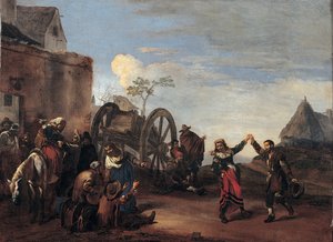 Bambocciata Çocukluğu, 17. yüzyılın ilk üçte biri.