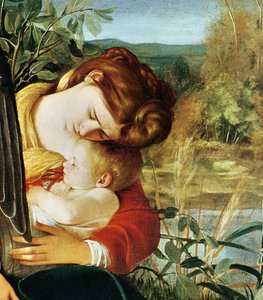 Mısır#39;a kaçışta dinlenin (detay. 1603) by Michelangelo Merisi Caravaggio