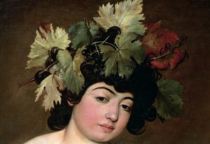 Bacchus, c.1589 (tuval üzerine yağlı boya)