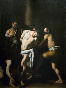 Mesih'in Kırbaçlanması by Michelangelo Merisi da Caravaggio