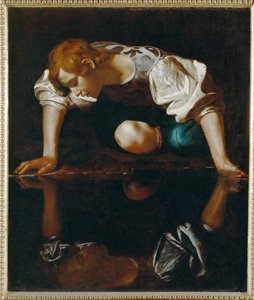 Narcissus (tuval üzerine yağlıboya) by Michelangelo Merisi da Caravaggio