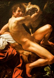 Aziz John The Baptist by Michelangelo Merisi da Caravaggio
