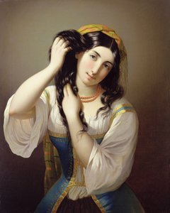 Saçıyla Oynayan Bir Sicilyalı by Michele Cusa