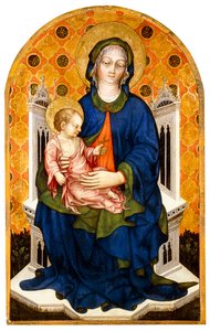 Madonna ve Çocuk Enthroned,
