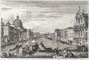 San Simone Piccolo ve Santa Chiara Arasındaki Büyük Kanal, c.1740-41 by Michele Marieschi