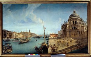 Michele Marieschi (1710-1741) 18. yüzyıl Güneşi tarafından Venedik Tablosunda Büyük Kanal