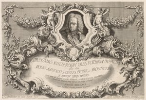 Venedik Görünümleri: Frontispiece - Başlık Sayfası, 1741. by Michele Marieschi