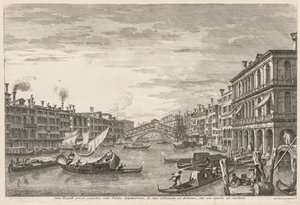 Venedik Manzaraları: Rialto, 1741. by Michele Marieschi