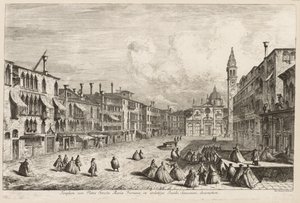 Venedik Manzaraları: S. Maria Formosa, 1741. by Michele Marieschi