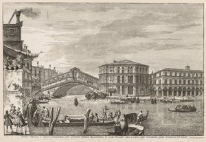 Venedik Manzaraları: Rialto Köprüsü ve Pazarı