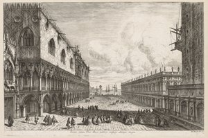 Venedik Manzaraları: Piazzetta by Michele Marieschi