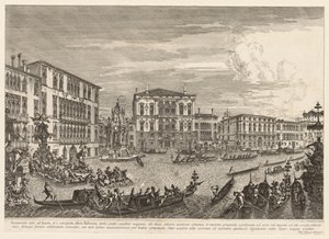 Venedik Manzaraları: Regatta by Michele Marieschi