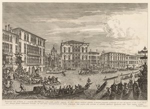 Venedik Manzaraları: Regatta, 1741. by Michele Marieschi