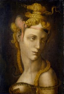Cleopatre par Tosini, Michele, Circle of (1503-1577). Tuval üzerine yağlı boya, ebat : 37x25,7, , Museo Poldi Pezzoli, Milano
