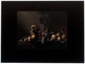 Meyve ve üzüm ile natürmort by Michiel Simons