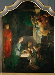 Kutsal Gece (meşe ağacı üzerine boyama)