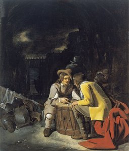 Zar oynayan askerler
