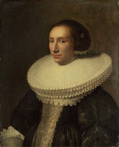 Rufflı Bir Bayan Portresi by Michiel van Miereveld