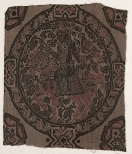 Binicilik Falconer King, İran veya Irak, Abbasi dönemi ile Fragman by Middle Eastern
