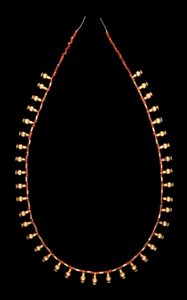 Carnelian Boncuklu Altın Şişe Kolye by Middle Kingdom Egyptian