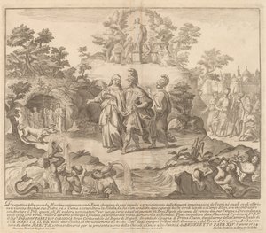 Aeneas ve Kümeli Sybil, "Çin" Festivali için by Miguel de Sorellò after Francisco Preciado