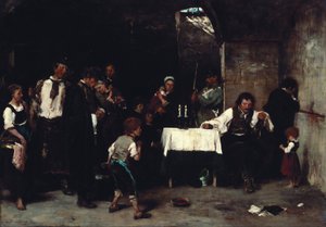 mahkum hücre I by Mihály Munkácsy