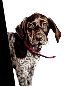 Beyaz Üzerine Bye Bye Puppy, 2020 by Mike Davis