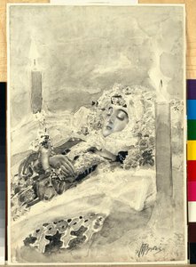Tamara tabutta by Mikhail Aleksandrovich Vrubel