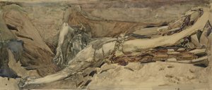 Demon mahzun, 1901 by Mikhail Aleksandrovich Vrubel