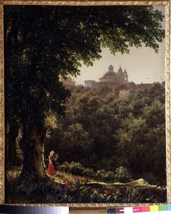Aricia, Roma yakınlarında (İtalya) (Ariccia, Roma yakınlarında). Mihail İvanoviç Lebedev