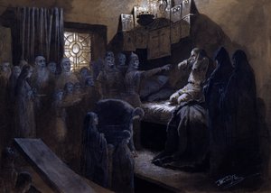 Korkunç İvan ve Kurbanlarının Hayaletleri, 19. veya 20. yüzyılın başları by Mikhail Petrovich Klodt