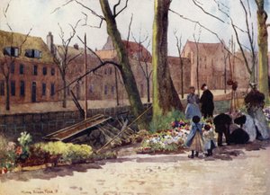 Çiçek Pazarı, Haarlem (renkli taş)