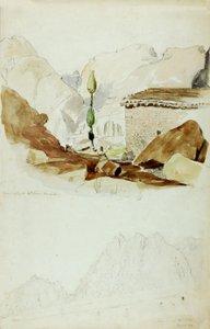İlyas Manastırı, Sina Dağı, 1844. by Miner Kilbourne Kellogg