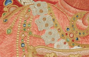 İmparatorluk İşlemeli İpek Thangka
