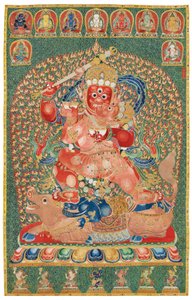 İmparatorluk İşlemeli İpek Thangka by Ming Dynasty Chinese School
