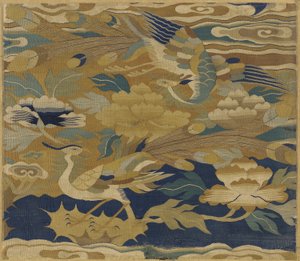Phoenixes ve Peonies, 14-15. yüzyıl (ipek goblen)