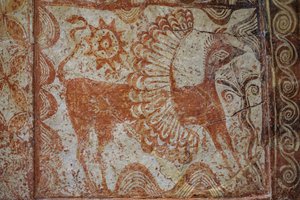 Üçgen kapaklı göğüs gırtlak. 1370-1300 M.Ö. by Minoan