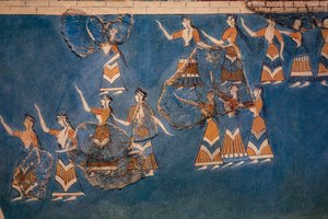 Kutsal Koru ve Dans Fresk by Minoan
