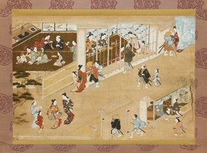 Yoshiwara eğlence alanları, c1670-c1685