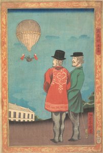 Balon Resmi, 1860. by Miyagi Gengyo
