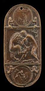 Herkül ve Nemean Aslanı, 15. yüzyılın sonları - 16. yüzyılın başlarında. by Moderno