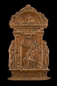 Madonna ve Azizlerle Çocuk, 15. yüzyılın sonu - 16. yüzyılın başı. by Moderno