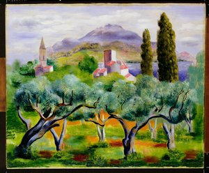 Manzara, c.1920 by Moise Kisling