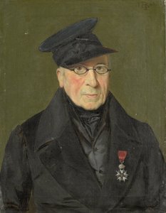 Pieter Janson (1765-1851). Ressam ve oymacı, Binbaşı Cussiers hizmet dışı by Monogrammist HK (Nederland)