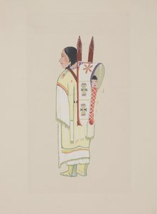 Kiowa Squaw, 1934 dolayları (suluboya)