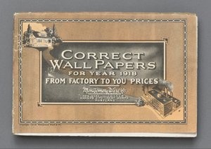 1918 Yılı İçin Doğru Duvar Kağıtları by Montgomery Ward and Co.