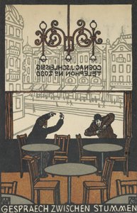 Sessizler arasındaki konuşma Sessizler arasındaki konuşma, 1907. by Moritz Jung